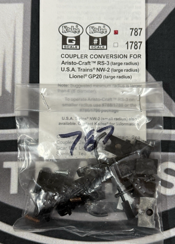 Kadee #787 Coupler Conversion Medium Offset w/ Truck Mount Gearboxes G Scale