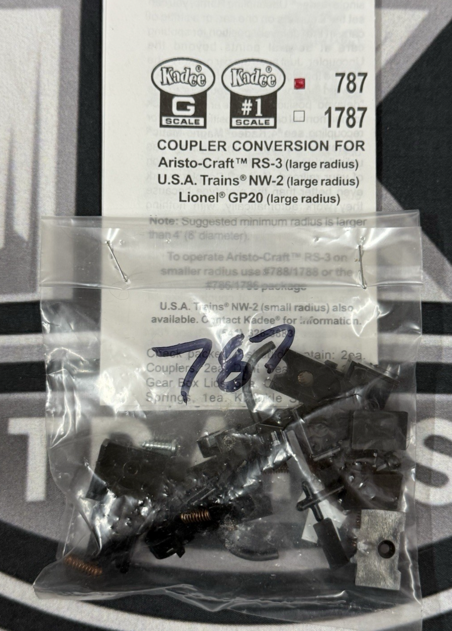 Kadee #787 Coupler Conversion Medium Offset w/ Truck Mount Gearboxes G Scale