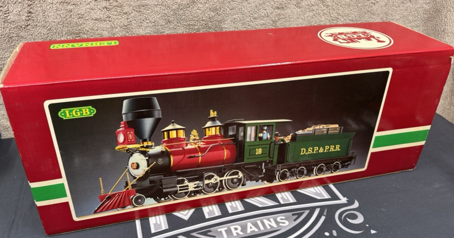 LGB 2018D DSPPRR Mogul Steam Engine w/Tender Tested LN/Box New Tire G Scale