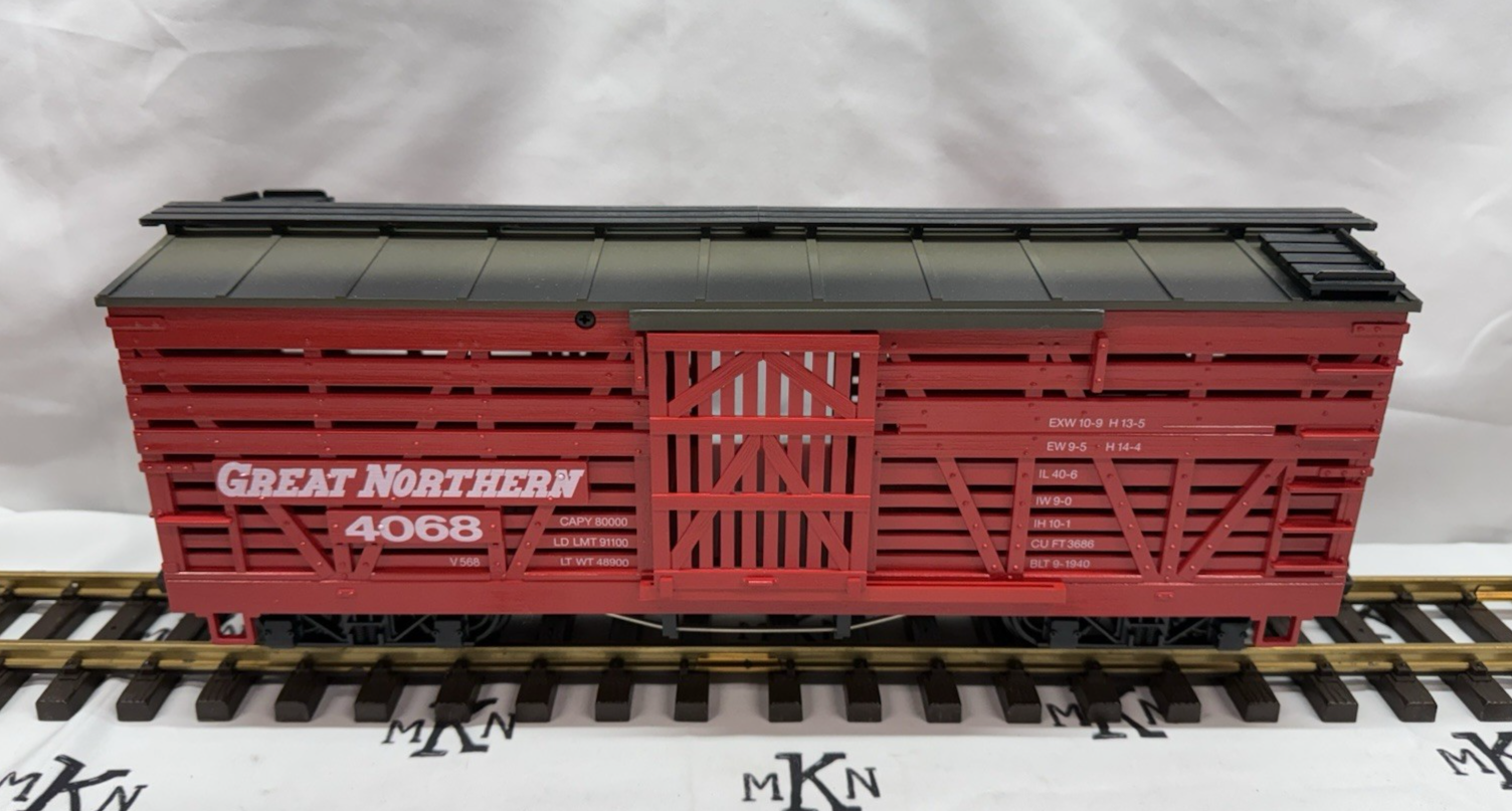 LGB 4068-N01 Great Northern Stock Car G Scale New/Box – MKN Trains