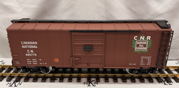 Aristo-Craft ART 46057 G Scale Canadian National Maple Leaf Boxcar metal wheels