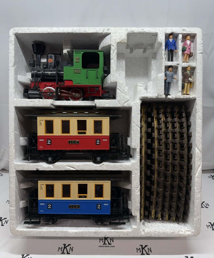 LGB 20301 Passenger Starter Train Set Figures Track G Scale W. Germany Used