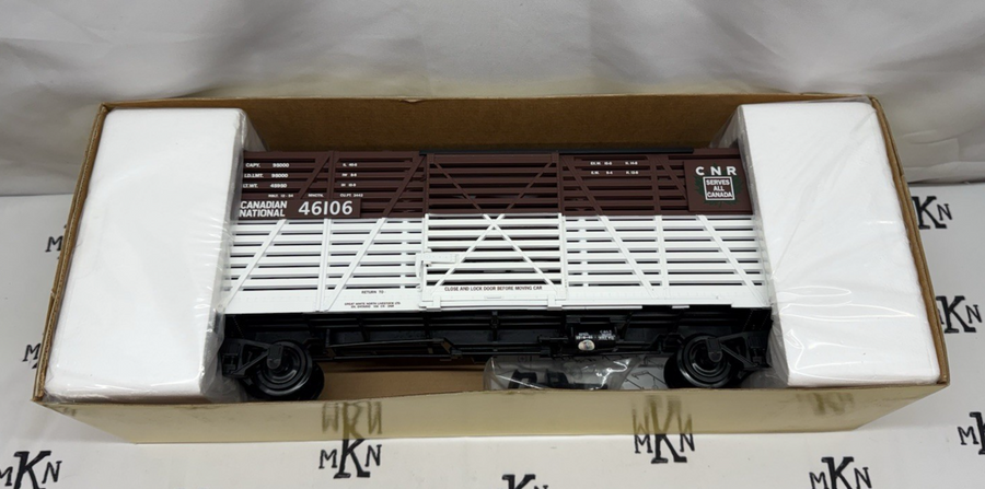 Aristo Craft Art 46104A CNR Canadian National Stock Car #46106 NIB