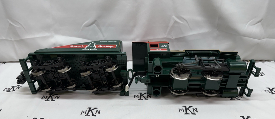 Aristo Craft Art 21235C North Pole Steam Locomotive and Tender Christmas G Scale