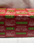 LGB 4002 Kabel Union Flat Car w/ Cable Spools Green G-Scale Red Box Germany