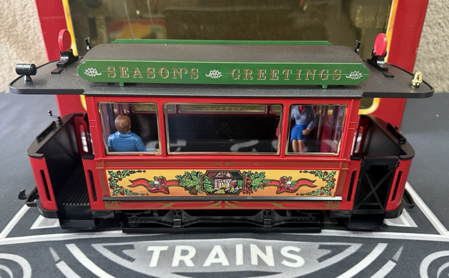 LGB 2036 Christmas Season Greetings Trolley Anniversary Set Tested LN/Box