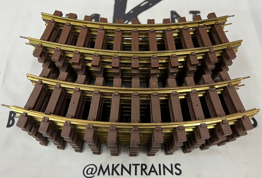 Lionel R1 G-gauge G Scale brass scale Lot of 12 pcs Full 4’ Circle curved NOS