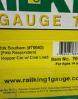 MTH 70-75054 Rail King First Responders Norfolk Southern 4 Bay Hopper G Scale