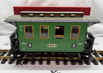 LGB 3010 Western 3rd Class Passenger Car New/Box/Sleeve G Scale