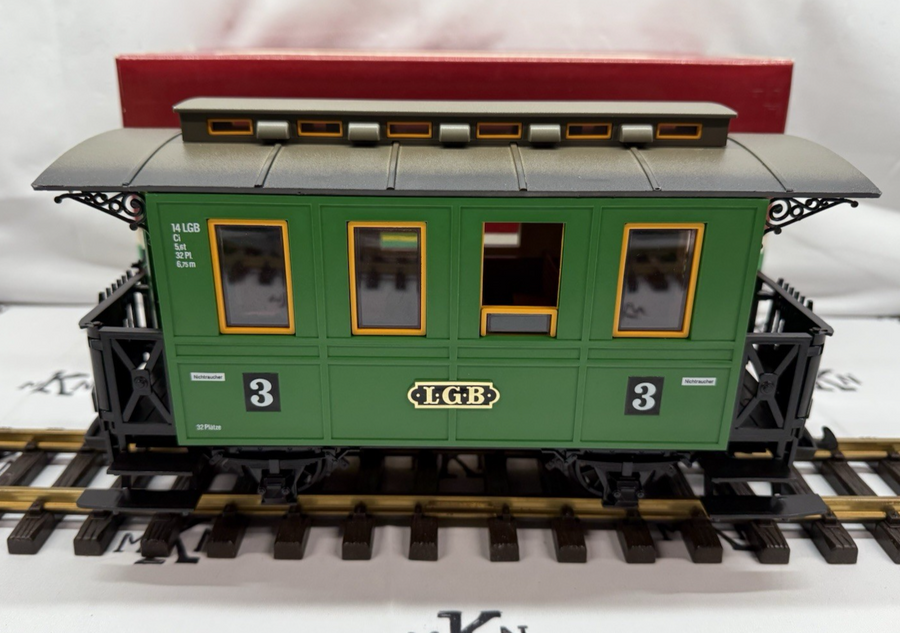 LGB 3010 Western 3rd Class Passenger Car New/Box/Sleeve G Scale