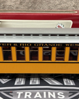 LGB 30800 Denver & Rio Grande Western yellow Passenger Coach Lighted EX/BOX
