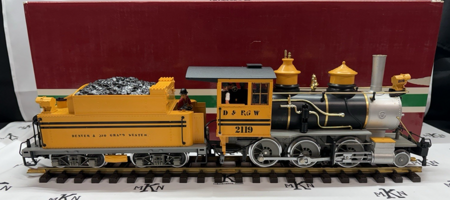 LGB Denver Rio Grande 2119D 2-6-0 Steam Loco & Tender w/ Box G Scale