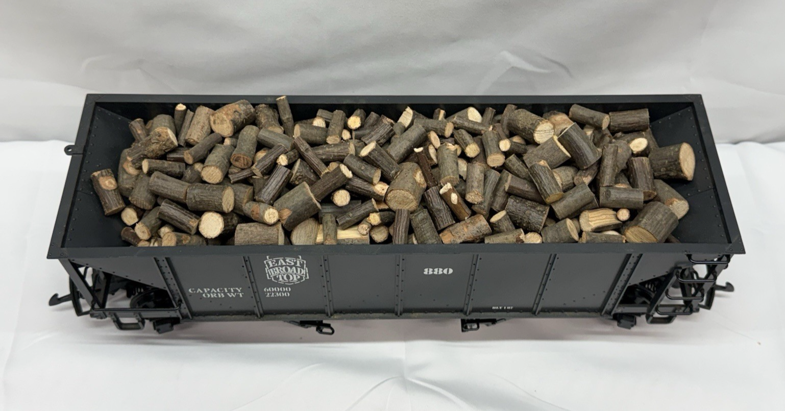 G Scale 1/24 Real Wood Cut Logs Full Load Hoppers Layout Scenery Wood ...