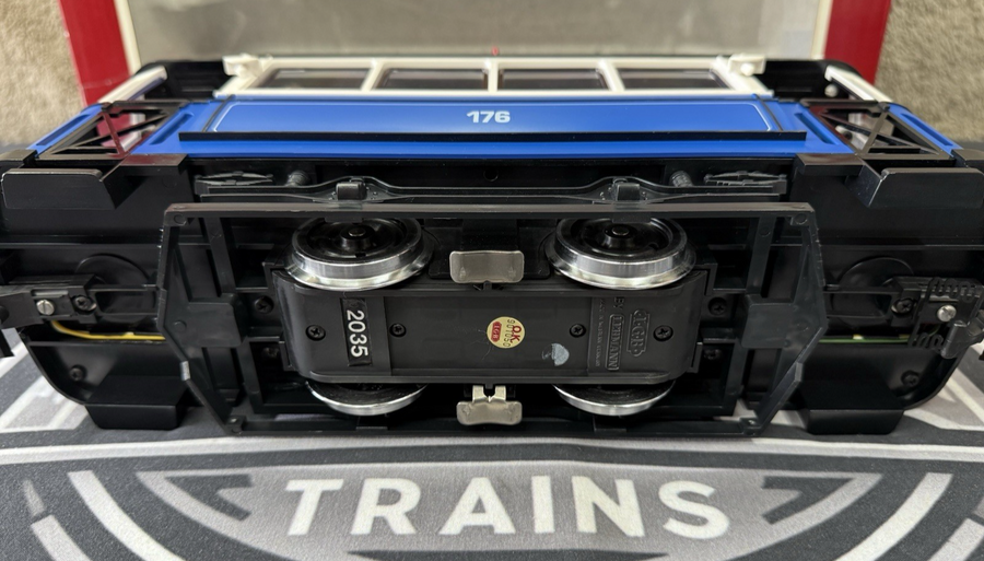 LGB 20202 2035 Trolley Street Cars Set Blue G Scale Tested LN/Box