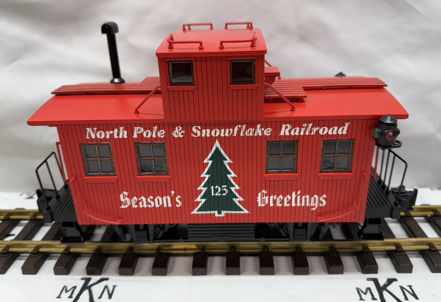 Aristo Craft Art 21325C CHRISTMAS BOBBER CABOOSE G Scale 1:29 NIB