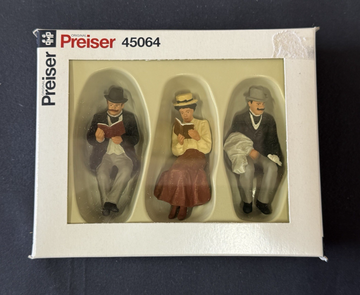 Preiser 45064 22.5 Scale Passengers for LGB - SEATED PASSENGERS G Scale New