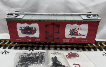 USA Trains R-13015 Christmas 1997 Refrigerator Reefer car G Scale