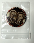 1940 Franklin Roosevelt Henry Wallace Jugate Presidential Campaign Pin 3rd Term