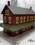 MTH Rail King O Scale 30-90094 Dark Red Stone Passenger Station