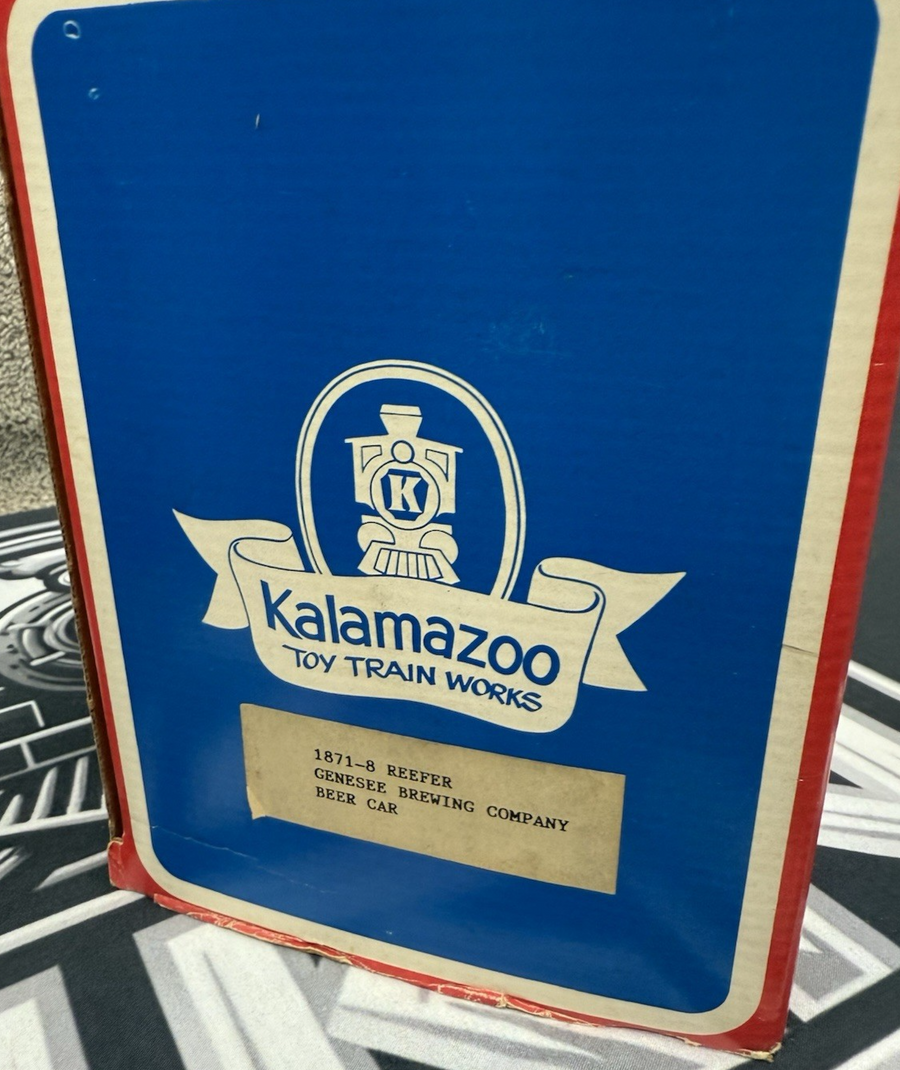 KALAMAZOO Trains 1871-8 G Scale Genesee Beer REEFER - G gauge LN/Box