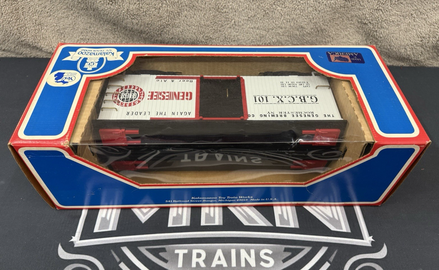 KALAMAZOO Trains 1871-8 G Scale Genesee Beer REEFER - G gauge LN/Box