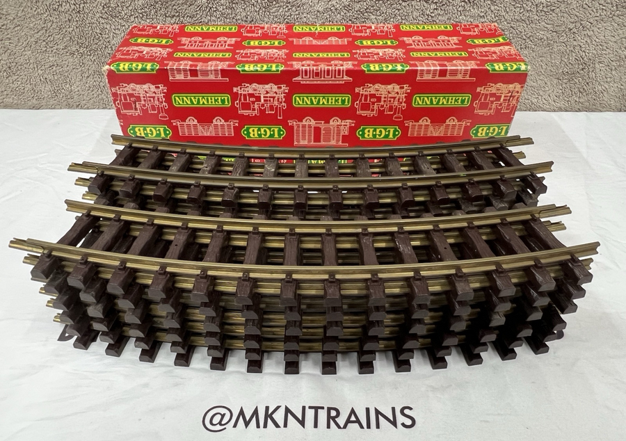 LGB 1500 G Scale Wide Radius Curved Track Sections (12) EX/Box