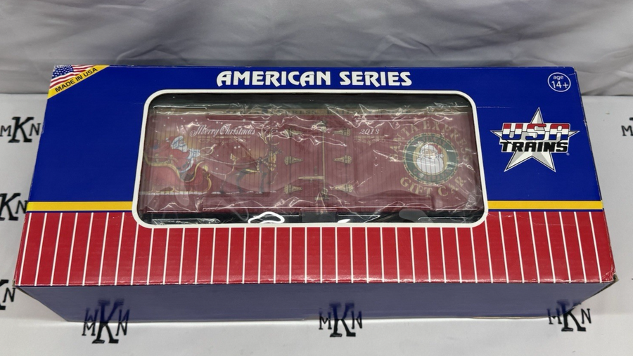 USA Trains R13031 Merry Christmas 2013 Reefer Car Santa Express G Scale