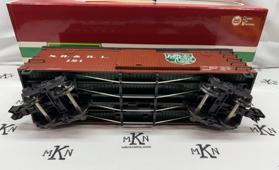 LGB 48670 Sandy River & Rangeley Lakes Boxcar metal wheels knuckles #121 G Scale