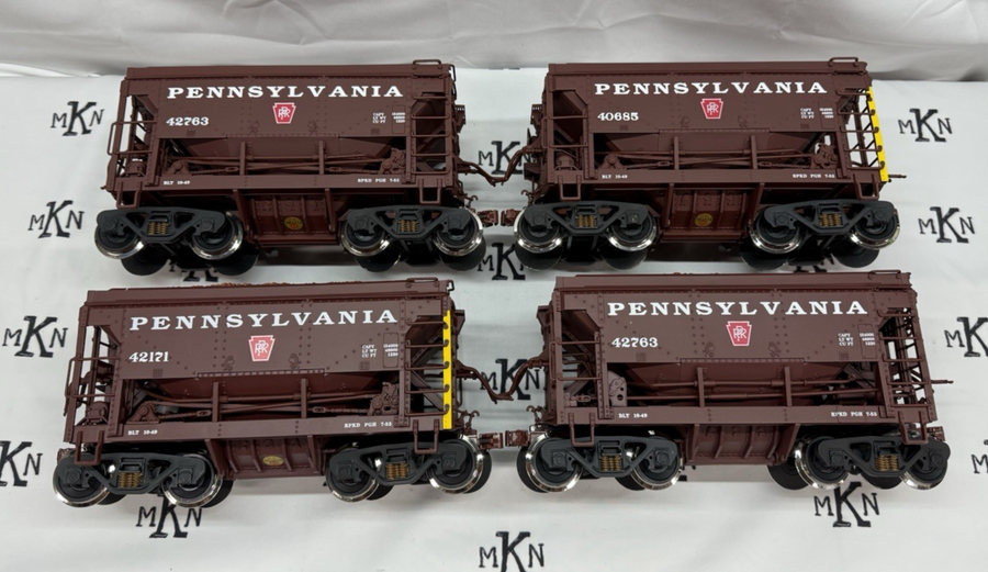 LGB 40040 PENNSYLVANIA RAILROAD PRR ORE CAR set G Scale Kadee Metal Wheels