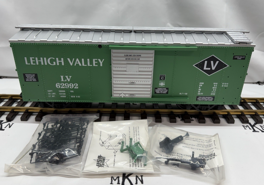 USA Trains R-19060A Lehigh Valley Steel Boxcar #62992 G Scale