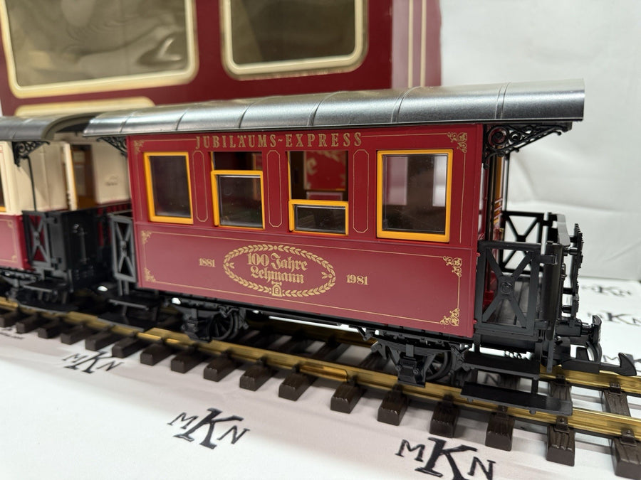 LGB  100 Year Anniversary Red Starter Set LN/Box No Transformer/No Track G Scale