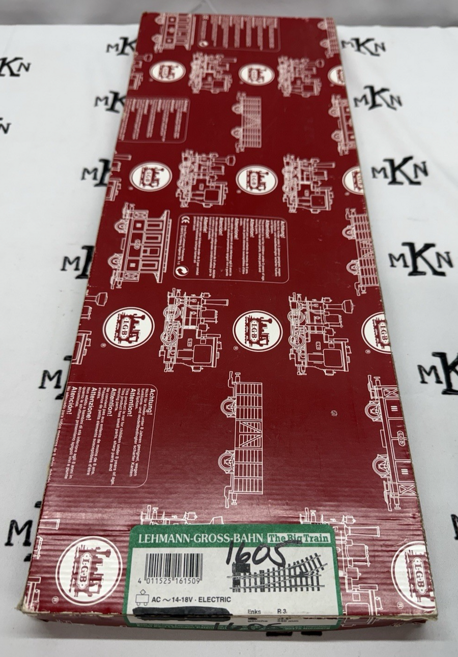 LGB 16050 G R3 22.5° Right Hand Manual Switch Turnout New G Scale