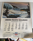 Vintage Complete 1969 Union Pacific Railroad Calendar Centennial Year 1869-1969