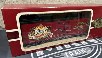Delton 4258 Stroh's Brewery Reefer Box Car New Old Stock Box G Scale