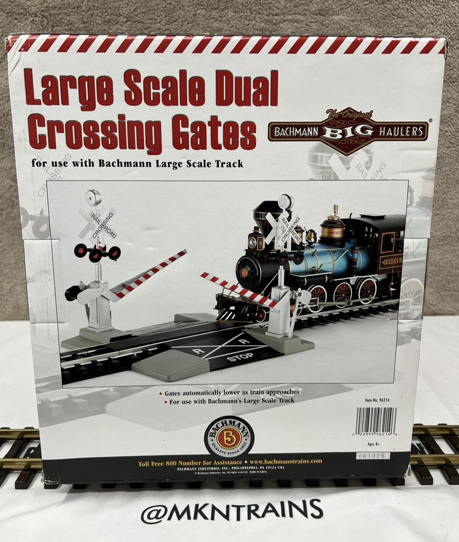 Bachmann 96214 Operating Crossing Gate G Scale Track NEW
