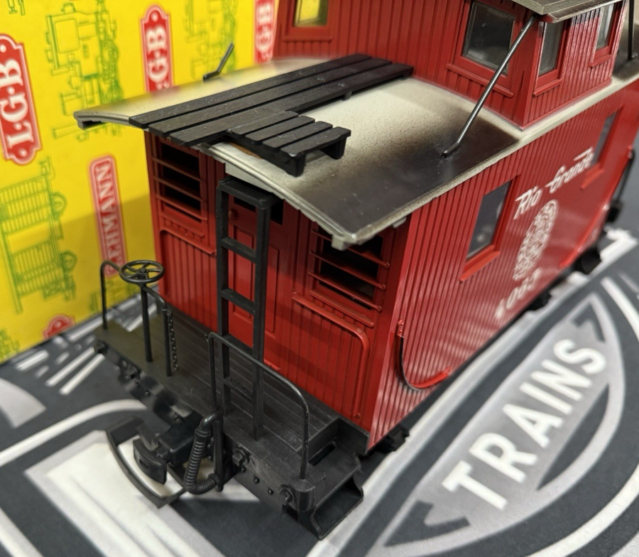 LGB 4065 G Scale "Rio Grande" Bobber Caboose Yellow Box LN/Box