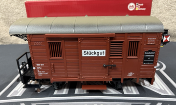LGB 31190 Stuckgut Wagon metal wheels lights G scale LN/Box