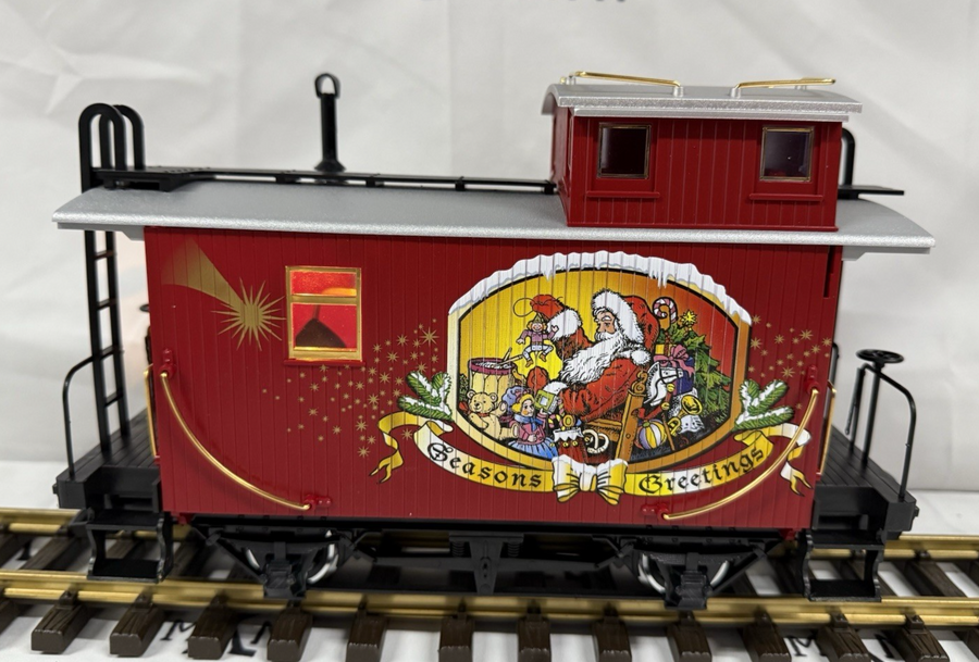 LGB 72550 Christmas Steam Engine Train Set G Scale Complete Lighted MINT