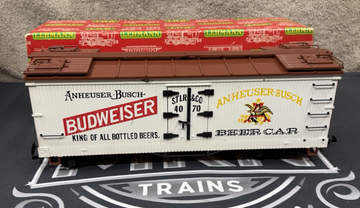 LGB 4070 G Scale Budweiser Woodside Reefer Car VG/Box