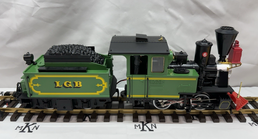 LGB 2017 Green Classic Steam Locomotive and Powered Tender G Scale LN