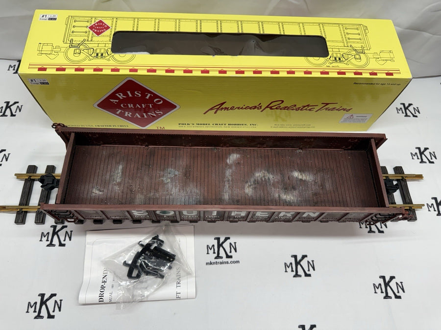 Aristocraft ART-41012 Drop End Gondola Car Southern #315767 Weathered G Scale