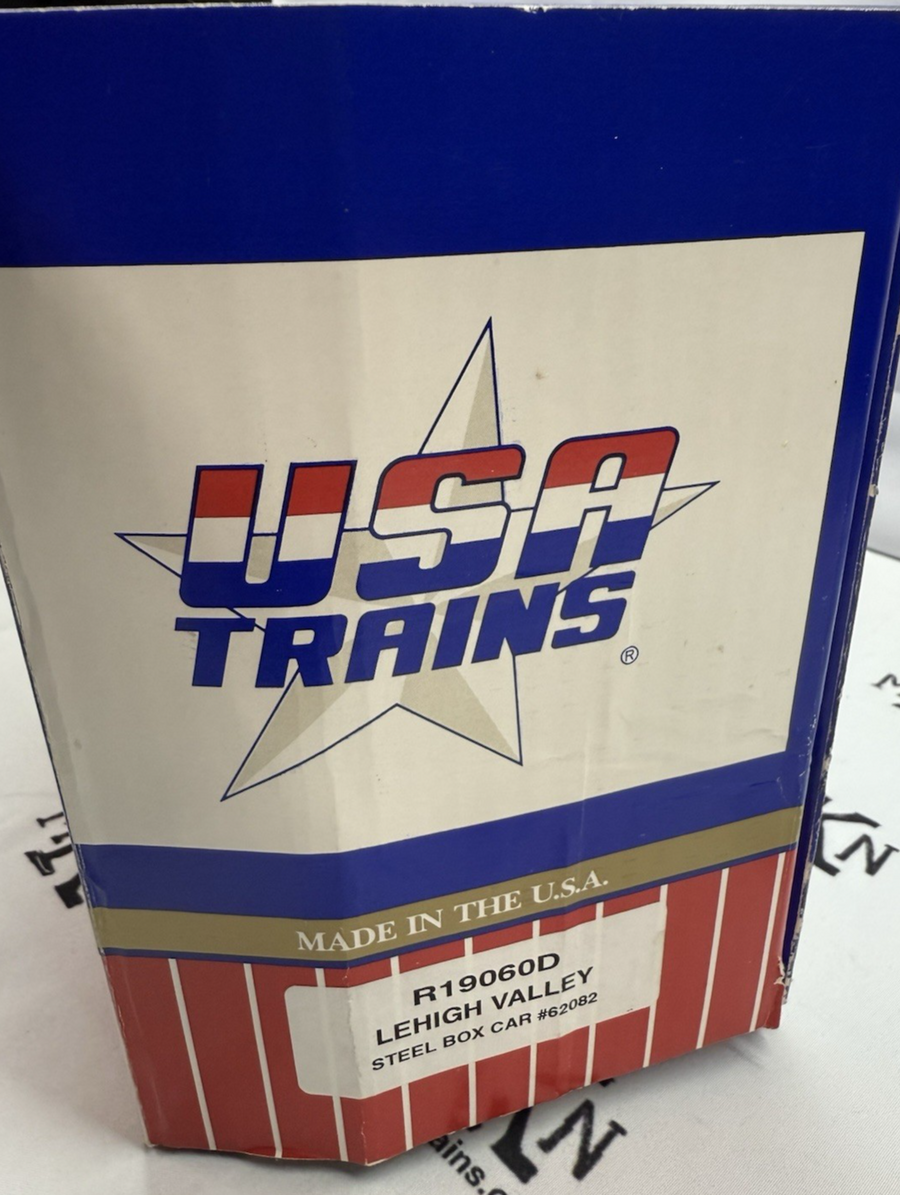 USA Trains R19060D Lehigh Valley Simulated Steel Box Car #62082 G Scale