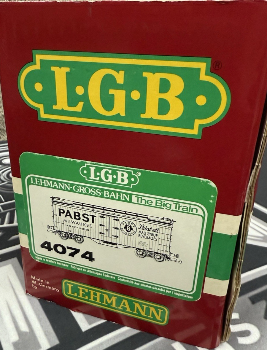 LGB 4074-Z02 Refrigerator Box Car Train Schlitz Beer LN/Box G Scale