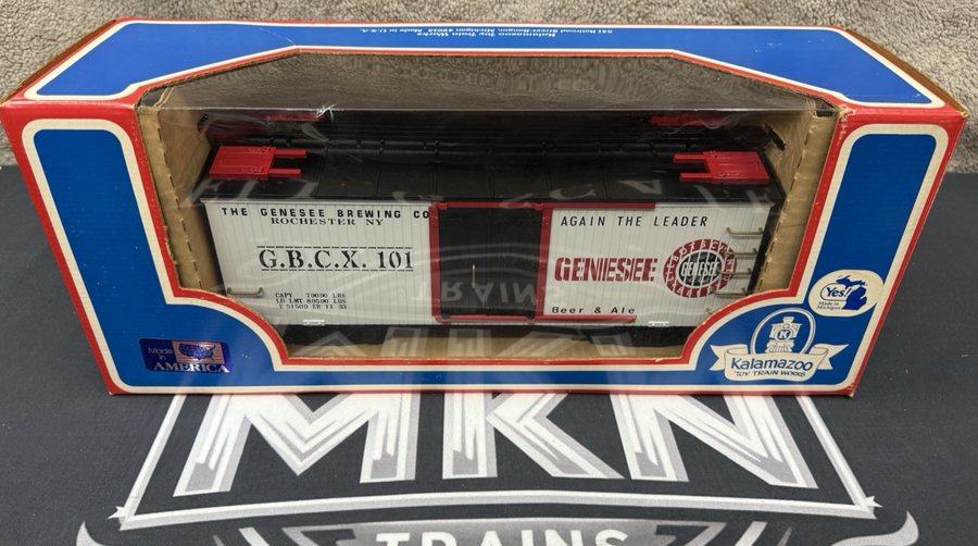 KALAMAZOO Trains 1871-8 G Scale Genesee Beer REEFER - G gauge LN/Box