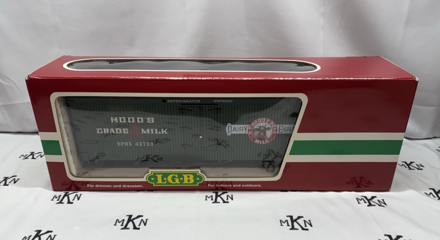 LGB G Scale 42723 Hood’s Grade A Milk Reefer Car G Scale LN/Box/Sleeve