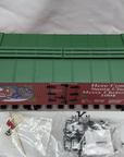 USA Trains R13012 Here Comes Santa Claus Merry Christmas Reefer G Scale New