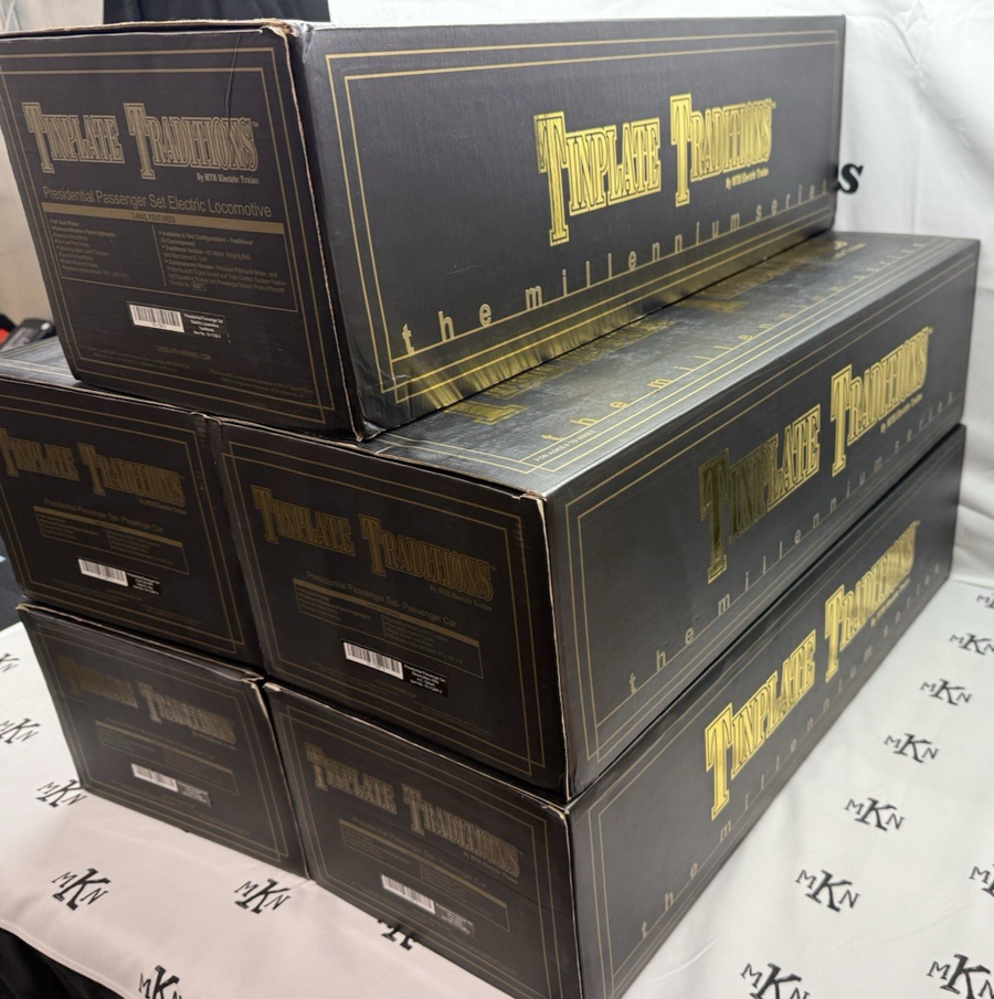 MTH Tinplate Tradition 10-1126-1 Standard Gauge Presidential Passenger Set MINT