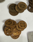 Vintage Railroad Railway Tokens Lot Good For One Fare Ride Coins Railroadiana