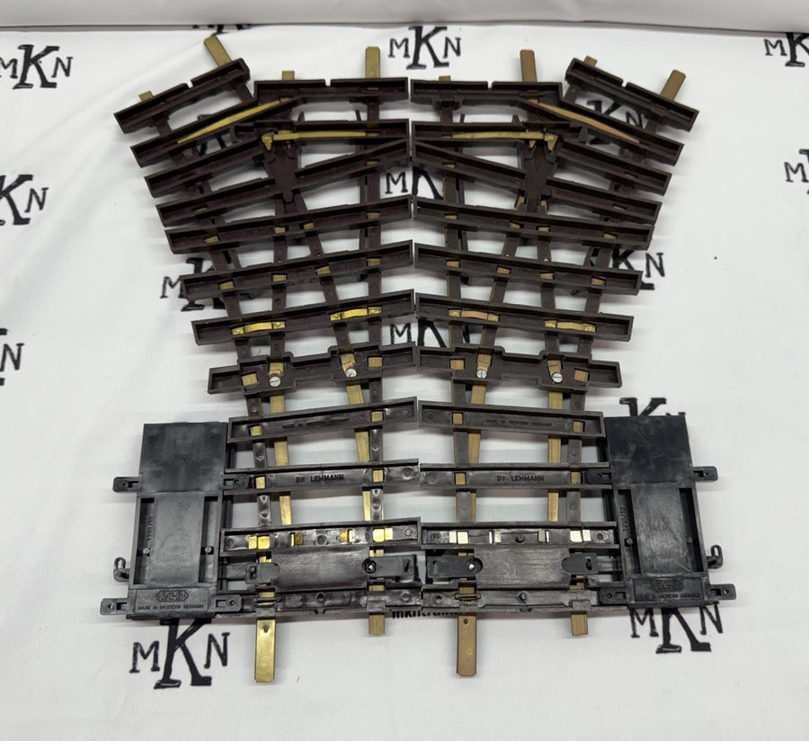LGB 1205 & 1215 Right & Left-Hand Electric Switch Points R1 Curve G Scale LN