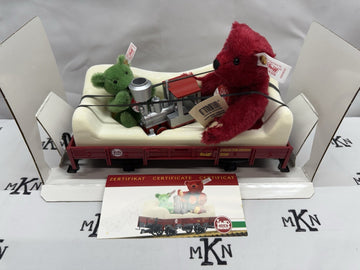 LGB 43100 G Scale Steiff Special Car Teddy Bear Flatbed Train Gift New